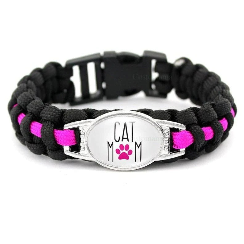 Bracelet de Survie en Paracorde Original Cat Mom Kannon-Mon Bracelet Homme