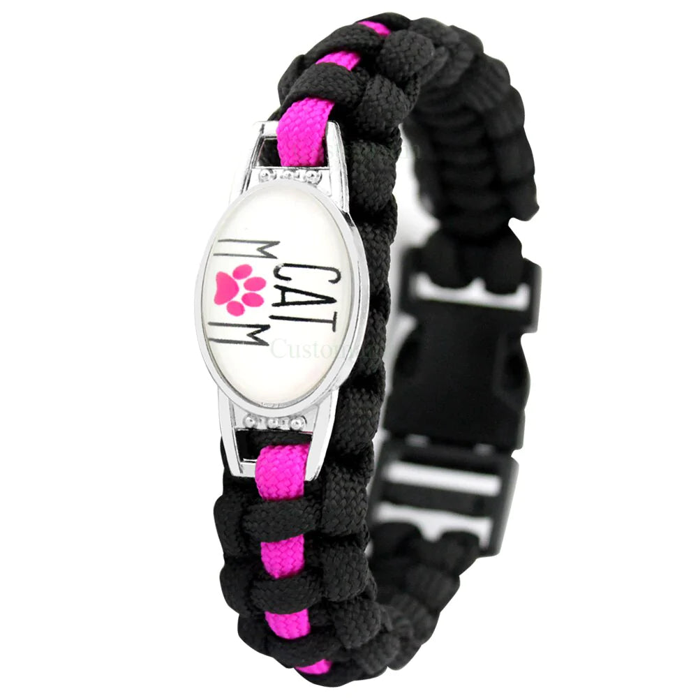 Bracelet de Survie en Paracorde Original Cat Mom Kannon