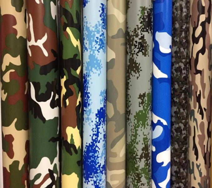 Covering film camouflage militaire