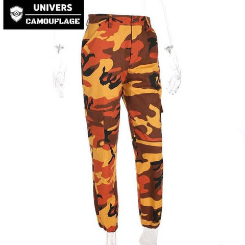 Pantalon Camouflage Femme Orange | Univers Camouflage