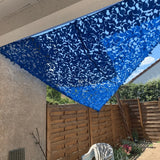 Filet de camouflage triangulaire militaire bleu