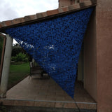 Filet de camouflage triangulaire militaire bleu