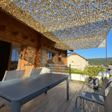 Filet de camouflage renforcé câble acier militaire