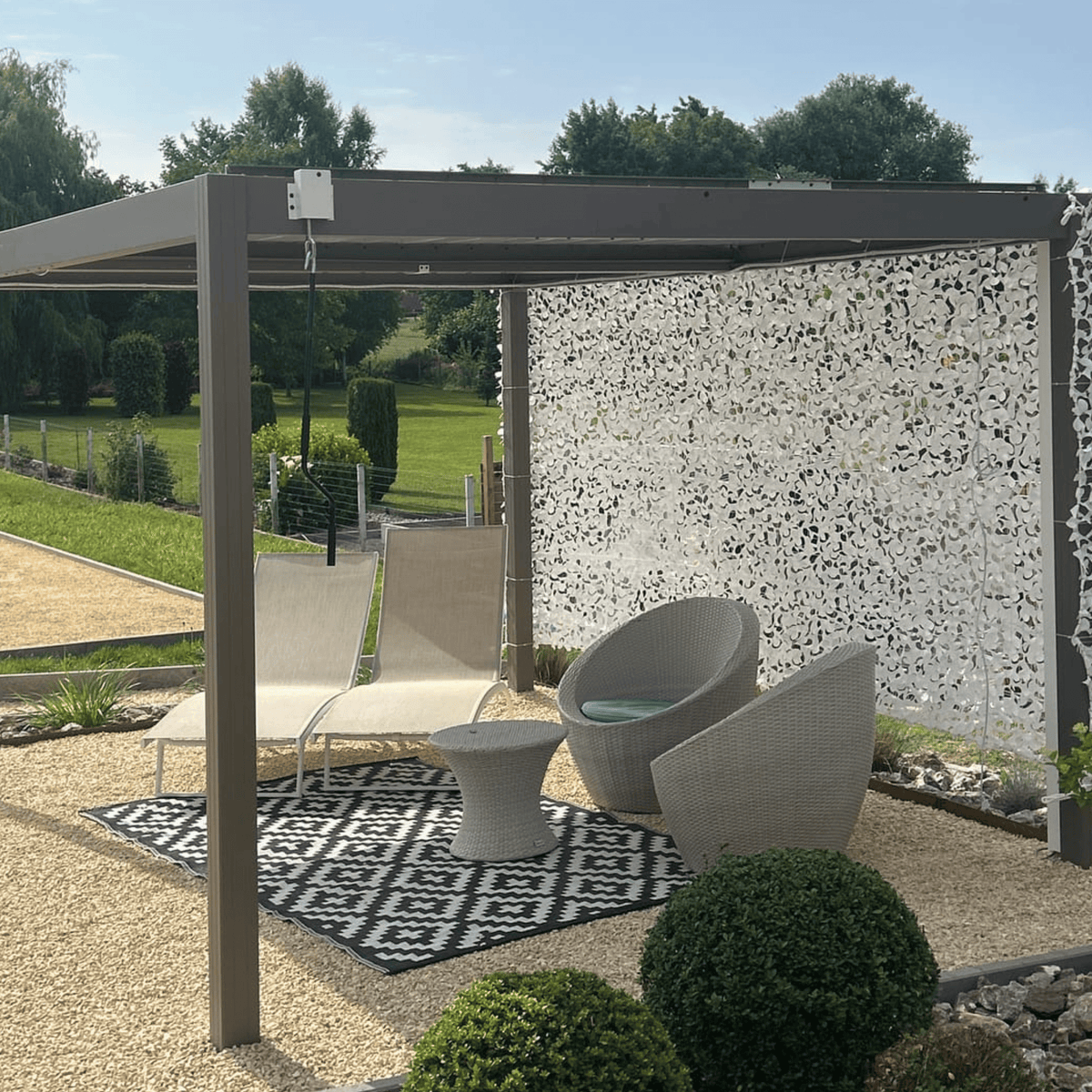 Filet de camouflage militaire brise-vue