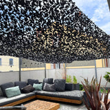 Filet de camouflage renforcé militaire noir