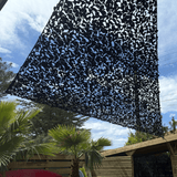 Filet de camouflage triangulaire militaire noir