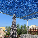 Filet de camouflage renforcé militaire bleu