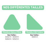 Filet de camouflage triangulaire militaire blanc