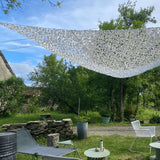 Filet de camouflage triangulaire militaire blanc