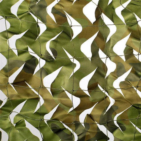 Filet camouflage Woodland avec maillage 1m x 1m Échantillon