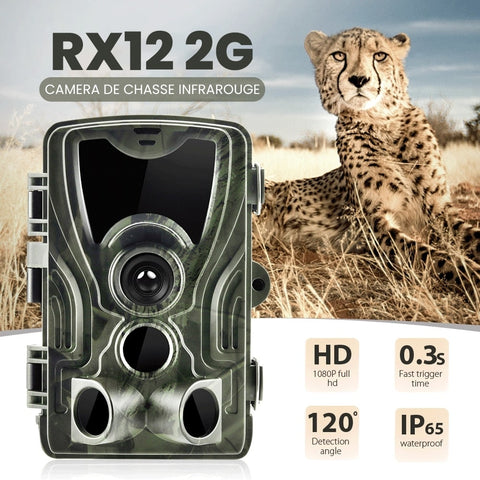 Caméra de Chasse RX12 2G | 20MP 1080P Vision Nocturne