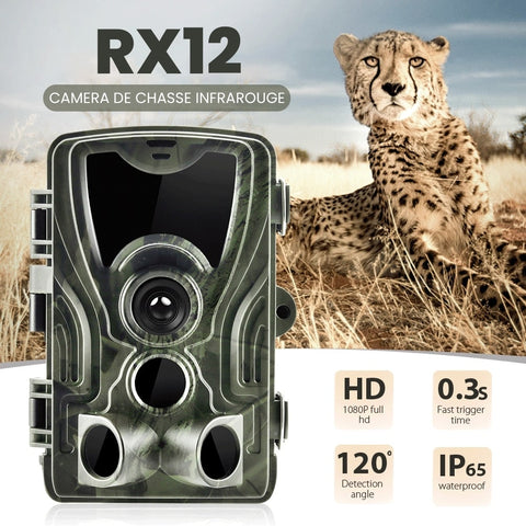 Caméra de Chasse RX12 | 20MP 1080P Vision Nocturne