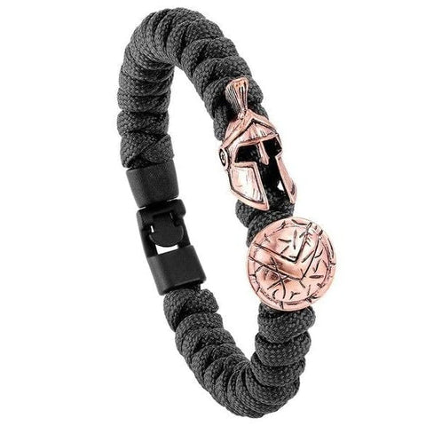 Bracelet de Survie Paracorde Marron : Gladiateur Bronze-Mon Bracelet Homme