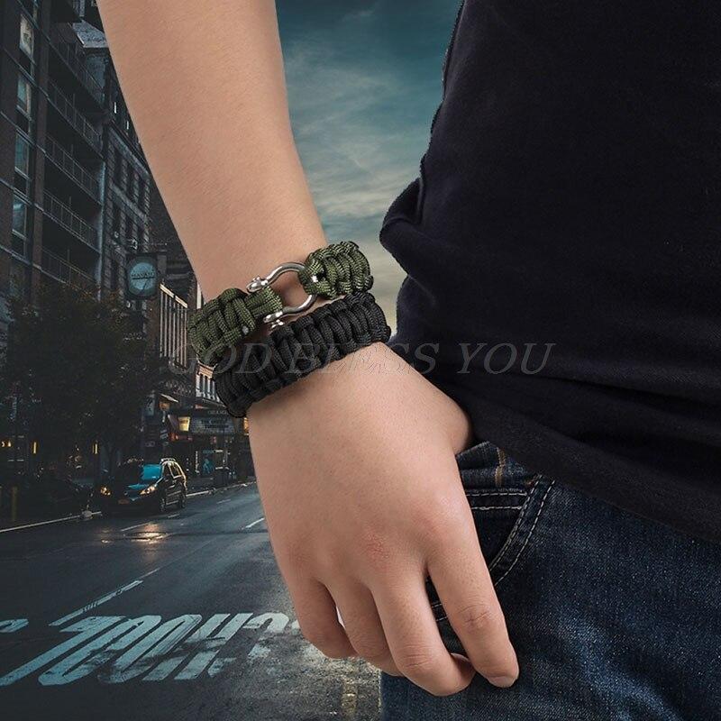 Bracelet de survie paracorde vert olive A10 Equipment Bracelet de survie paracorde vert olive A10 Equipment