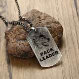 Plaque Militaire Vintage Loup Leader