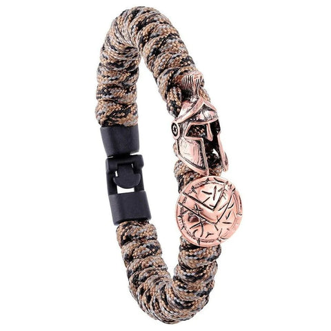 Bracelet de Survie Paracorde Militaire : Gladiateur Bronze-Mon Bracelet Homme