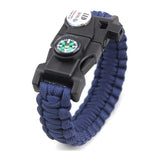 Bracelet de Survie Bleu en Paracorde Tressée Avec Sifflet Boussole et Lumière Davis-Mon Bracelet Homme